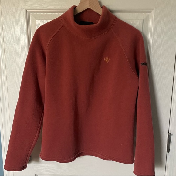 Ariat Sweaters - Ariat salmon mock-neck sweatshirt. Size large